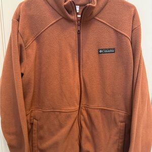 Columbia Warm Rust Brown Fleece Jacket